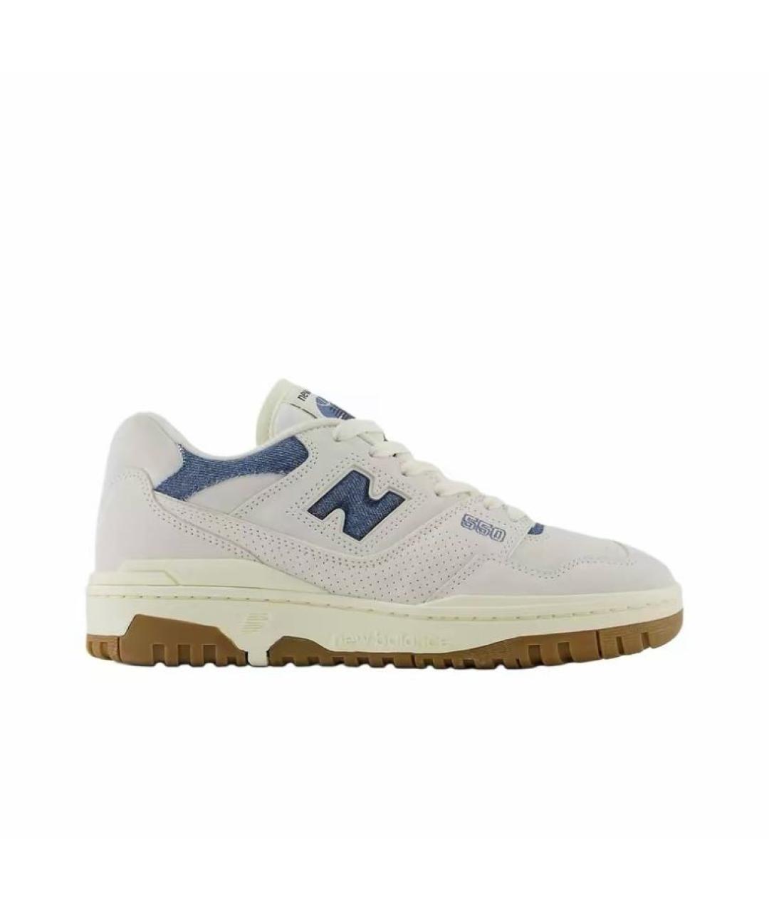 NEW BALANCE Бежевые кожаные кроссовки, фото 8