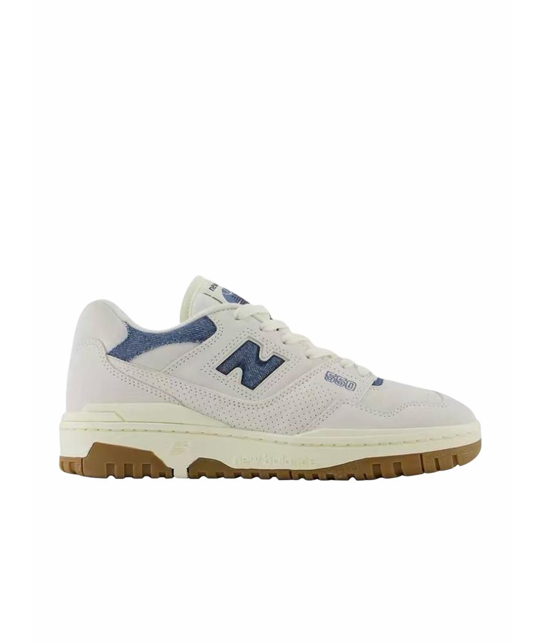 NEW BALANCE Бежевые кожаные кроссовки, фото 1