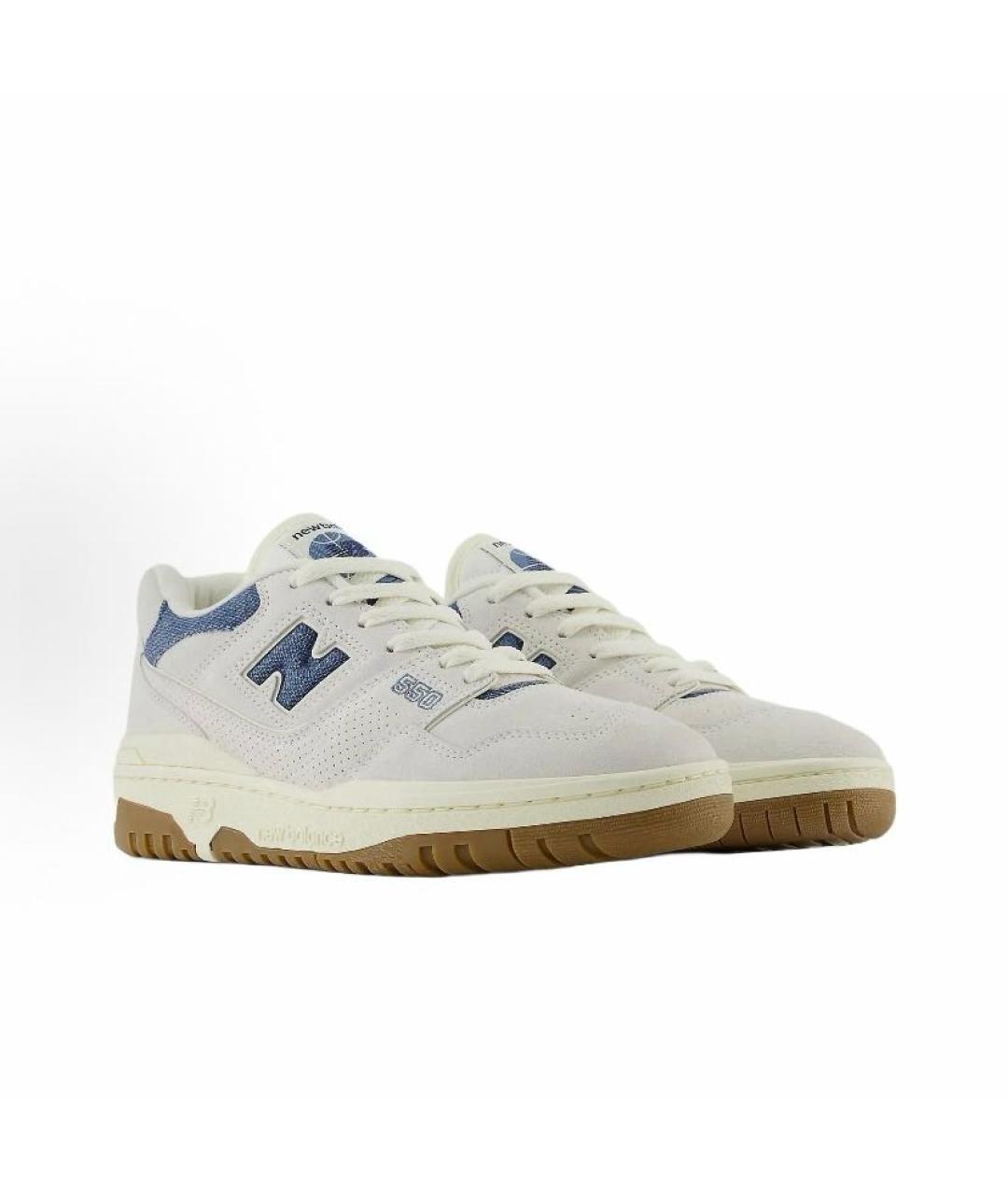 NEW BALANCE Бежевые кожаные кроссовки, фото 4