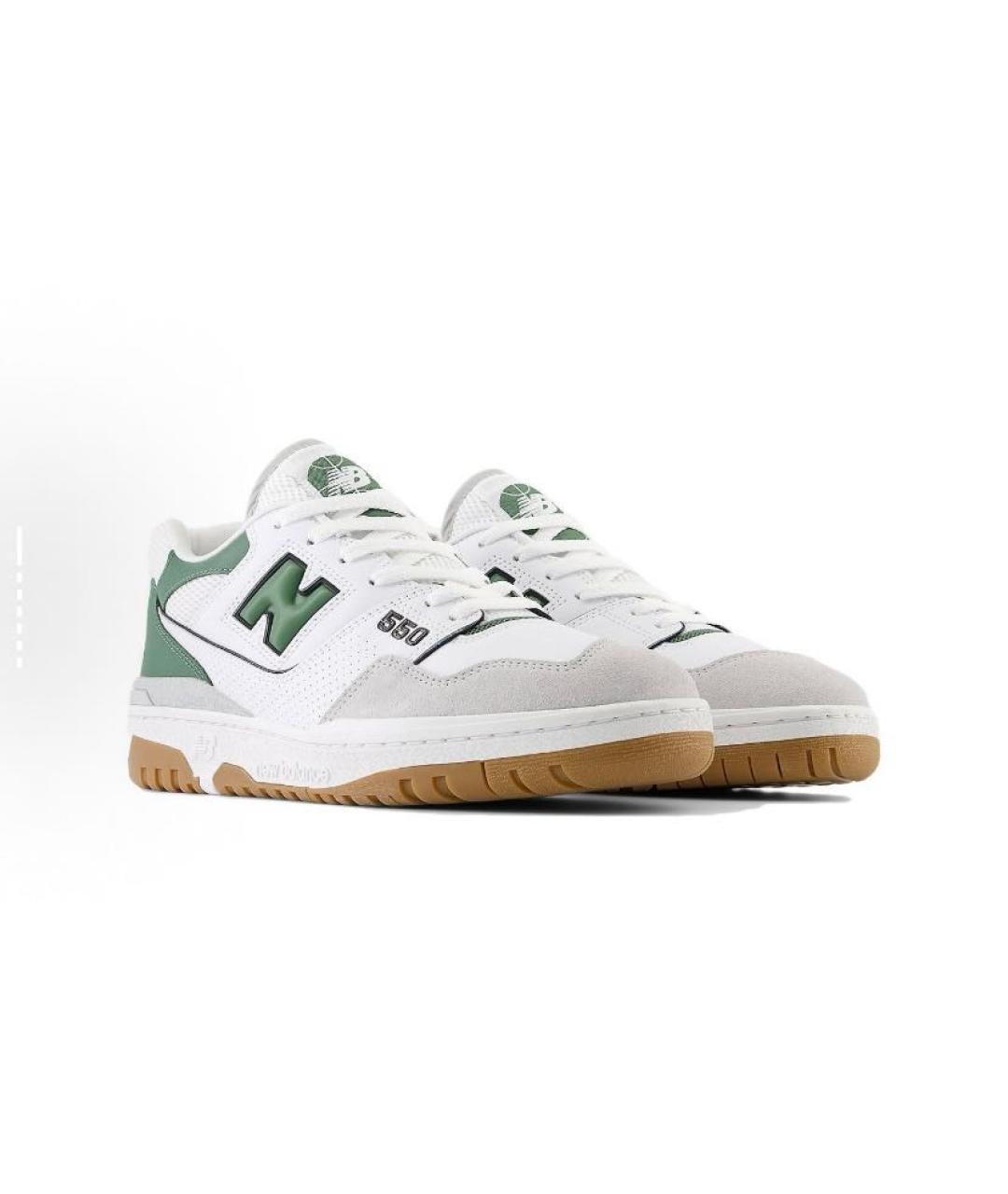NEW BALANCE Белые кожаные кроссовки, фото 4