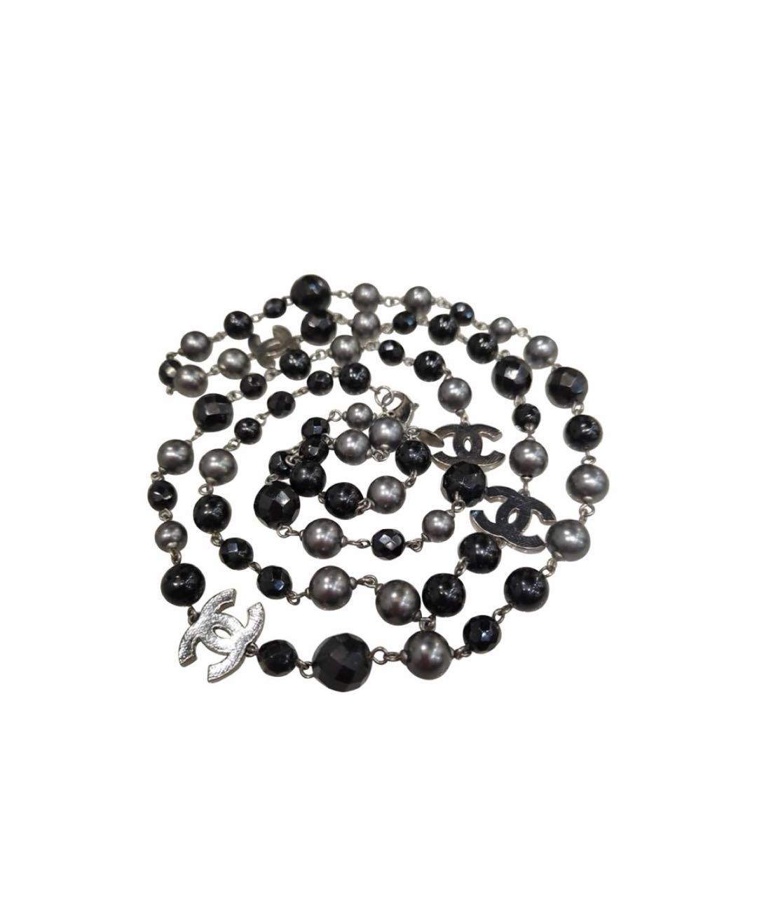 CHANEL Черное колье, фото 1