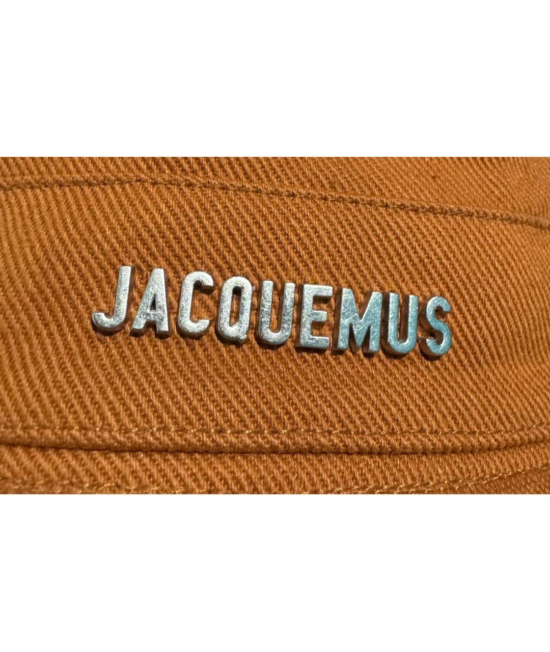 JACQUEMUS Оранжевая хлопковая панама, фото 2
