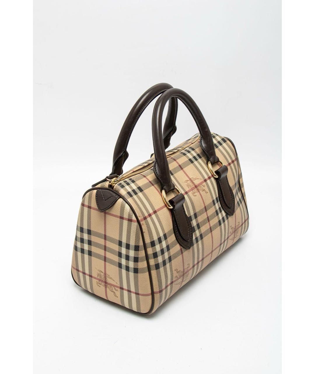 BURBERRY Бежевая кожаная сумка тоут, фото 2
