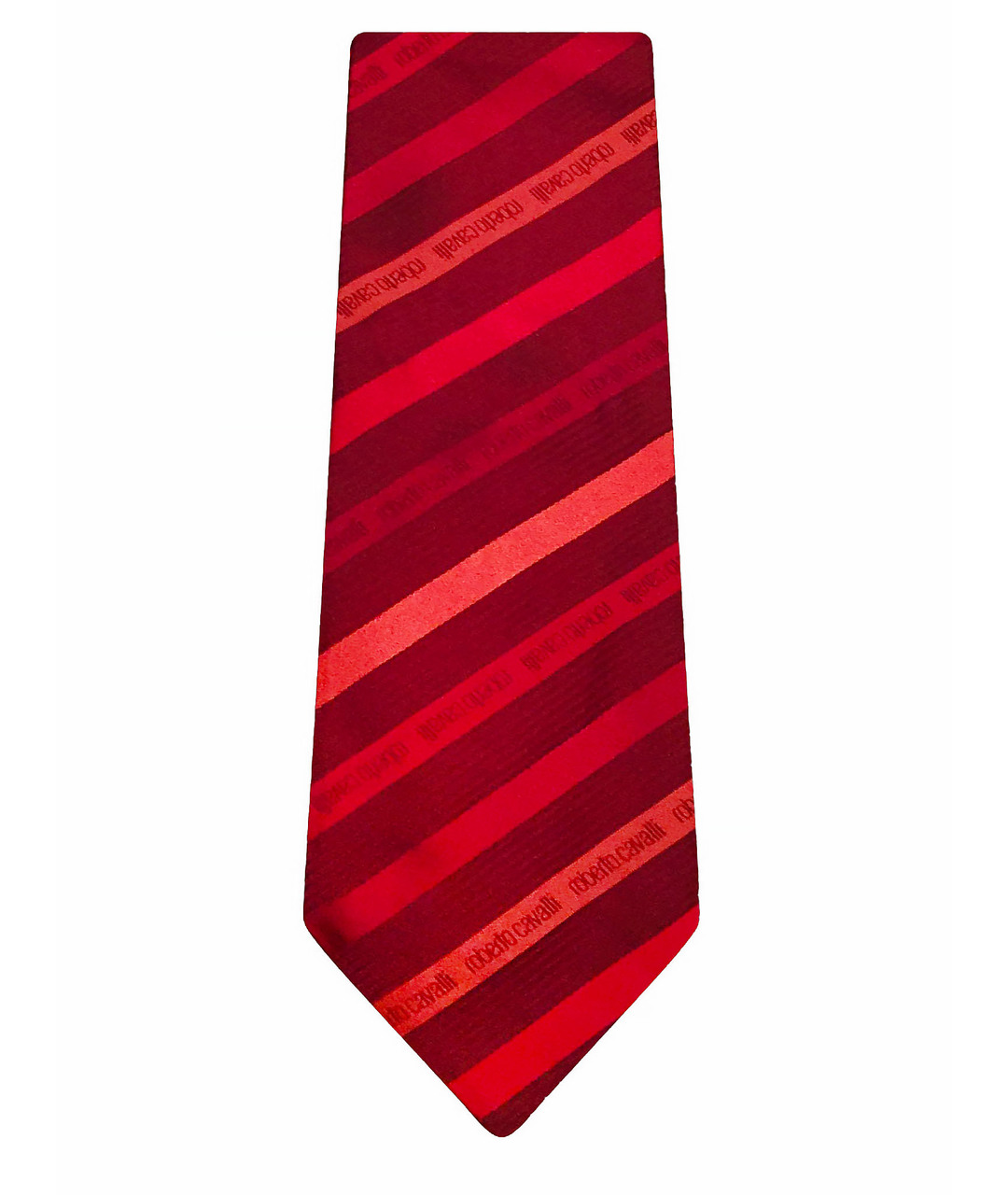 ROBERTO CAVALLI Красный шелковый галстук, фото 1