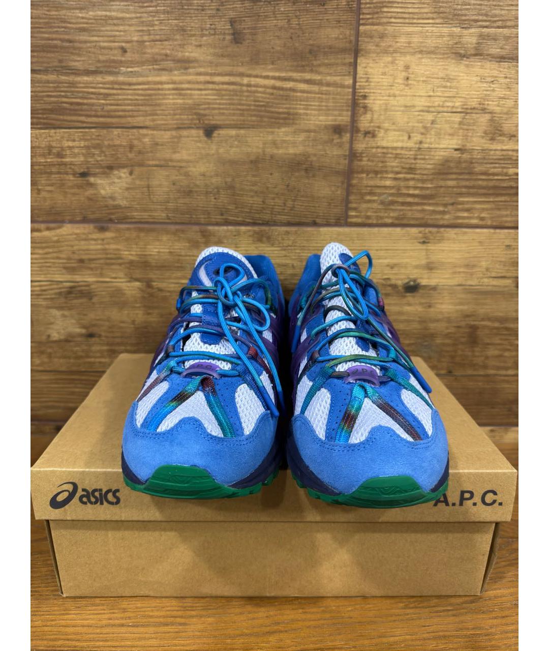 ASICS Синие замшевые низкие кроссовки / кеды, фото 2