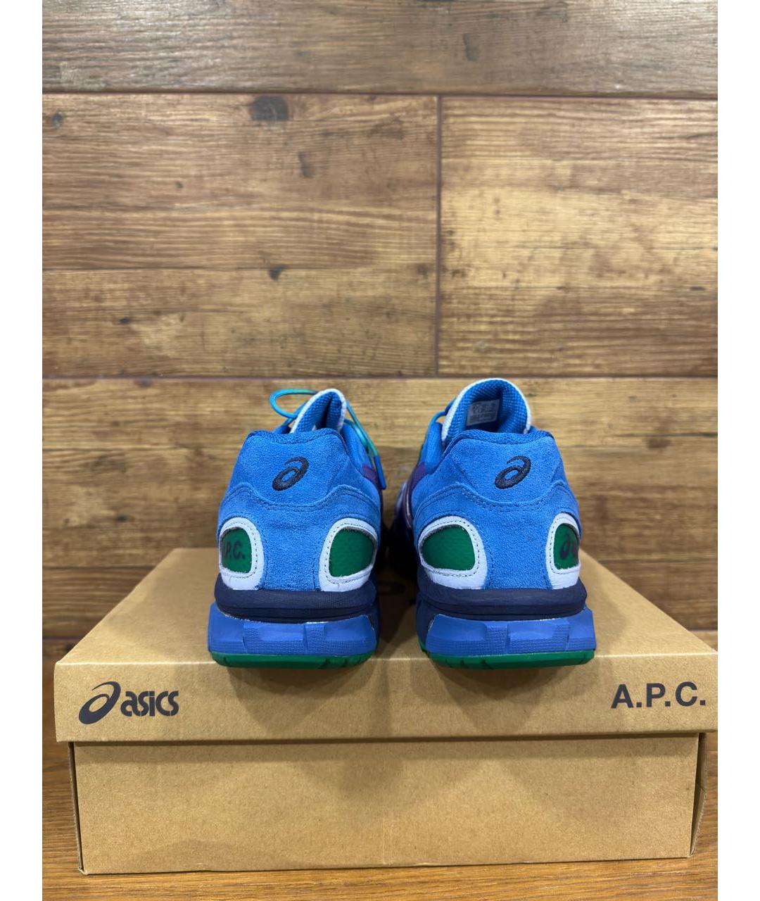 ASICS Синие замшевые низкие кроссовки / кеды, фото 4