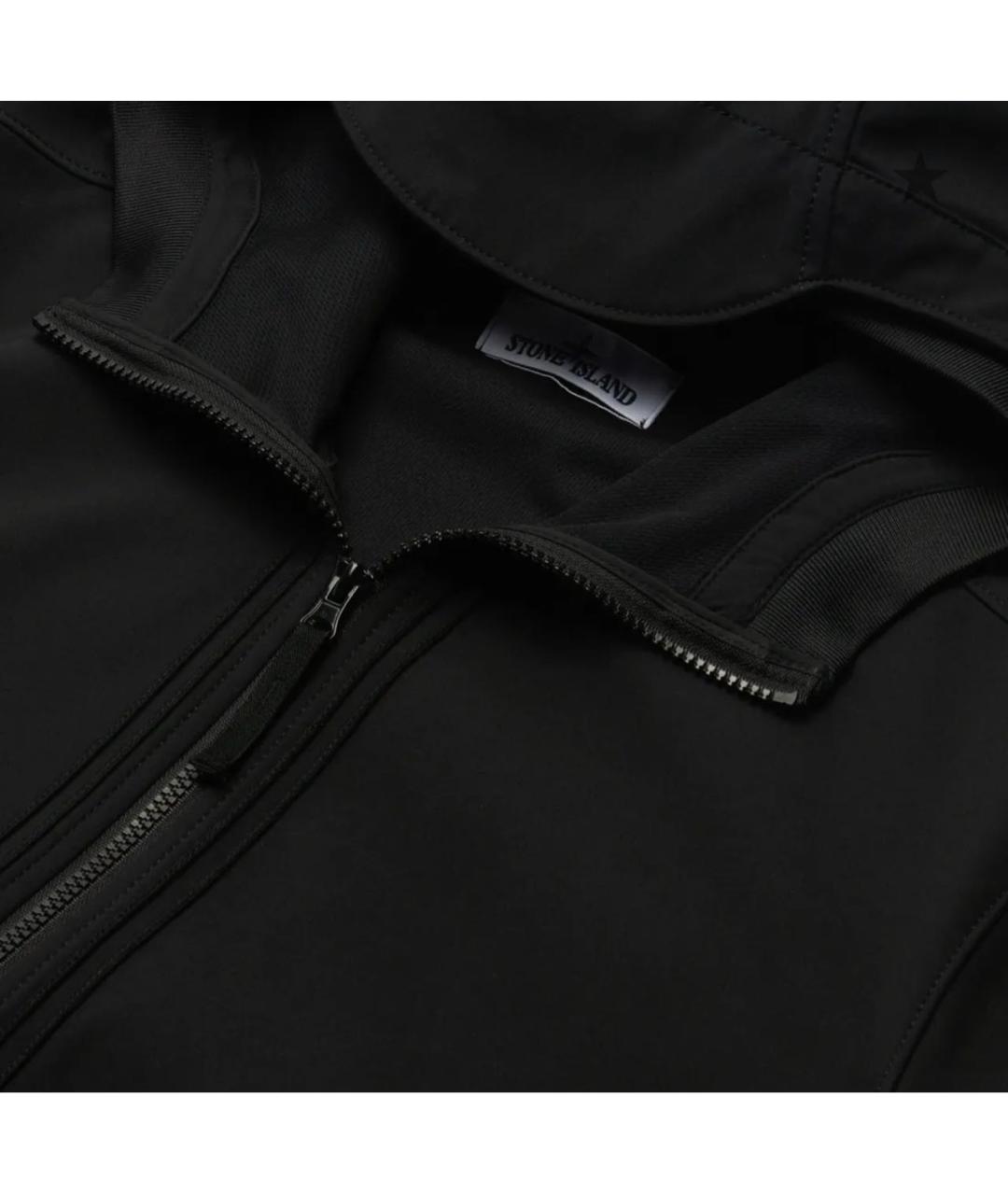 STONE ISLAND Черная полиэстеровая куртка, фото 5