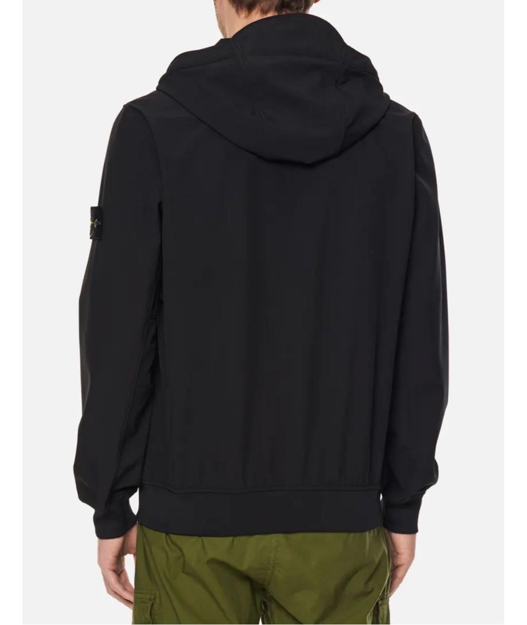 STONE ISLAND Черная полиэстеровая куртка, фото 4
