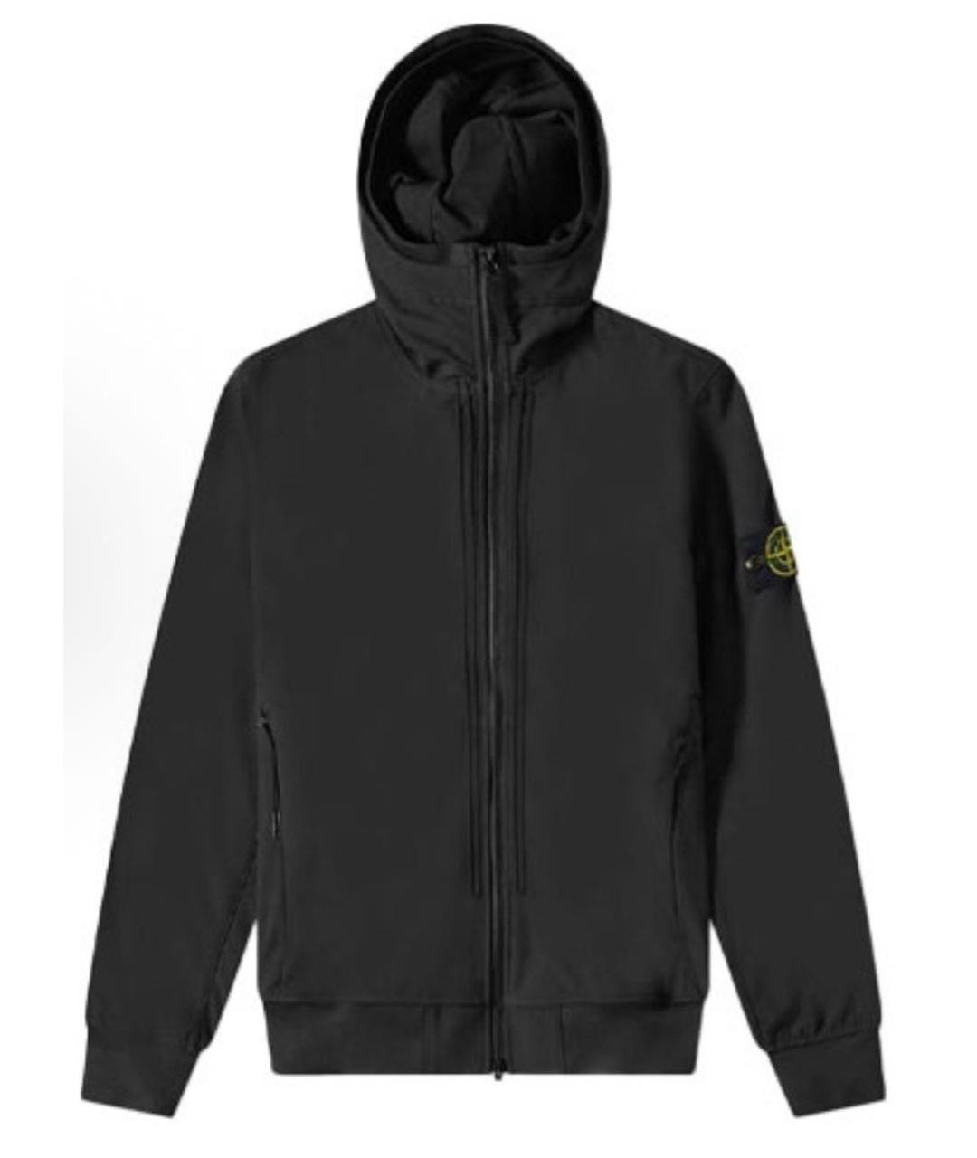 STONE ISLAND Черная полиэстеровая куртка, фото 1