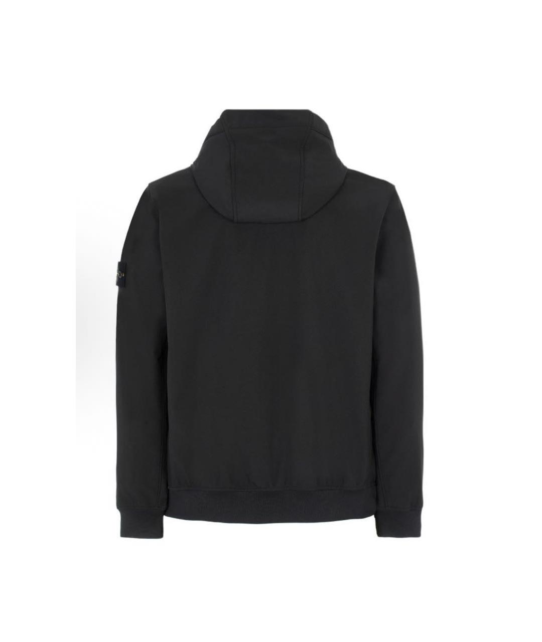 STONE ISLAND Черная полиэстеровая куртка, фото 2