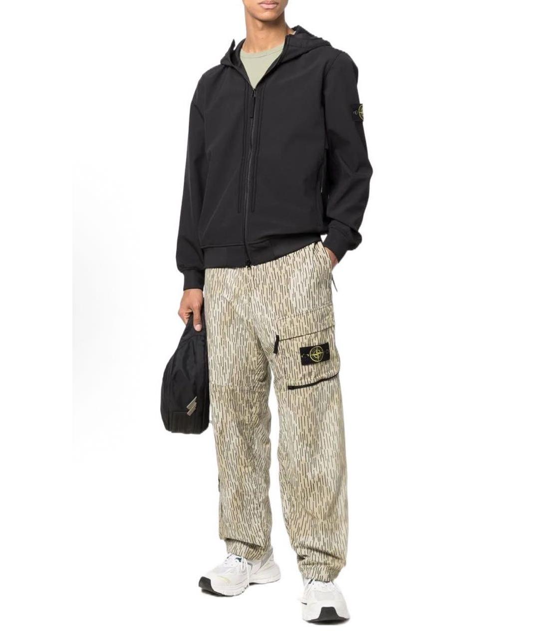 STONE ISLAND Черная полиэстеровая куртка, фото 6