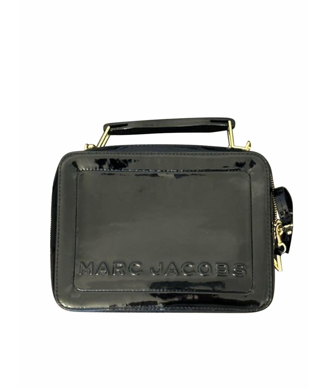MARC BY MARC JACOBS Черная сумка через плечо из лакированной кожи, фото 1