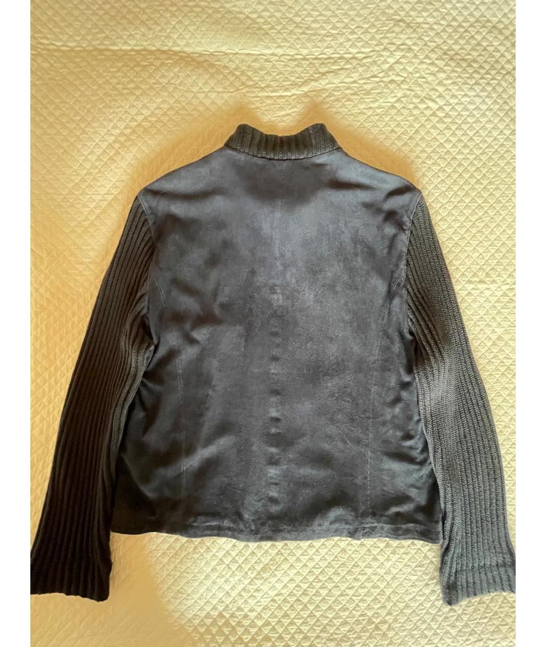 BRIONI Темно-синяя замшевая куртка, фото 2