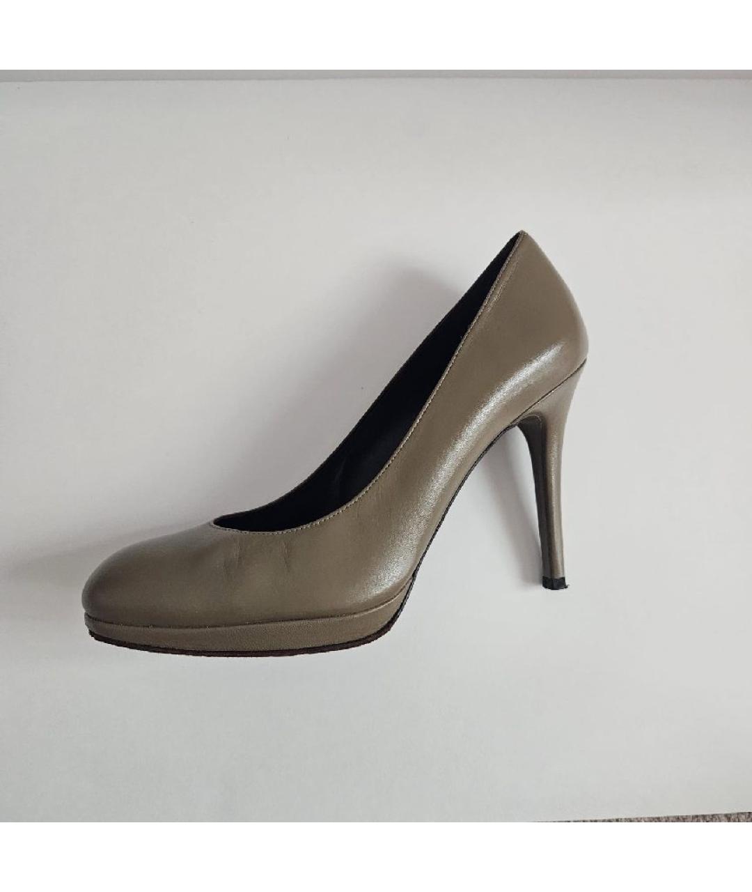 STUART WEITZMAN Коричневые кожаные туфли, фото 7