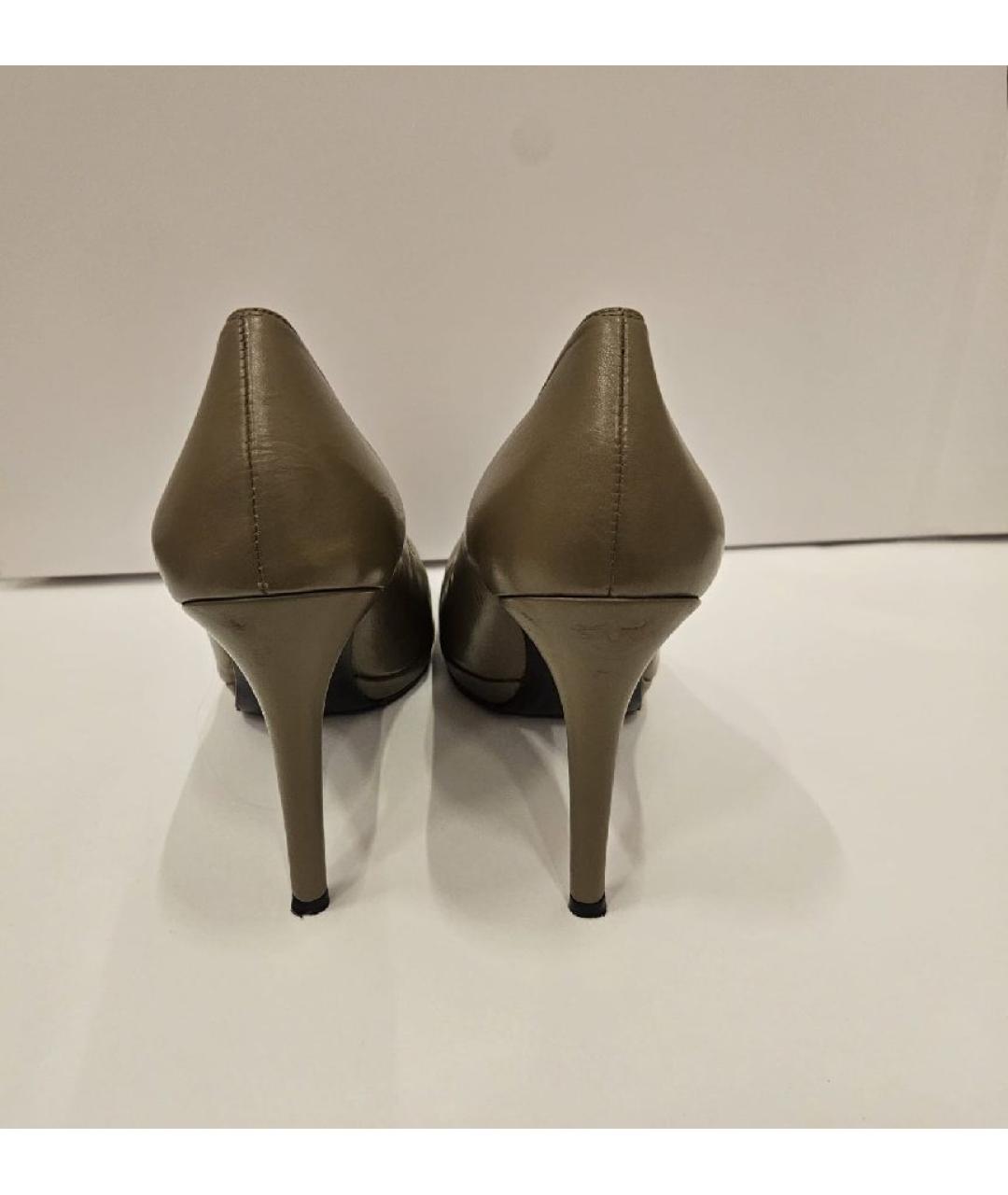 STUART WEITZMAN Коричневые кожаные туфли, фото 4