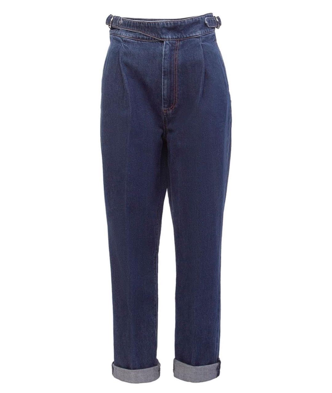 MAX MARA Синие прямые джинсы, фото 8