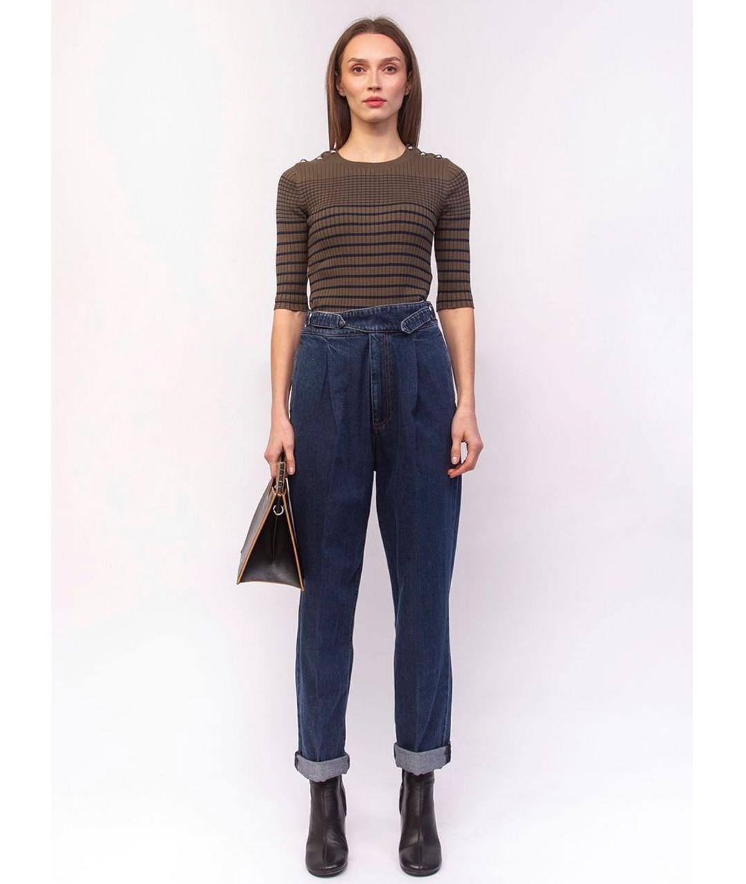 MAX MARA Синие прямые джинсы, фото 6