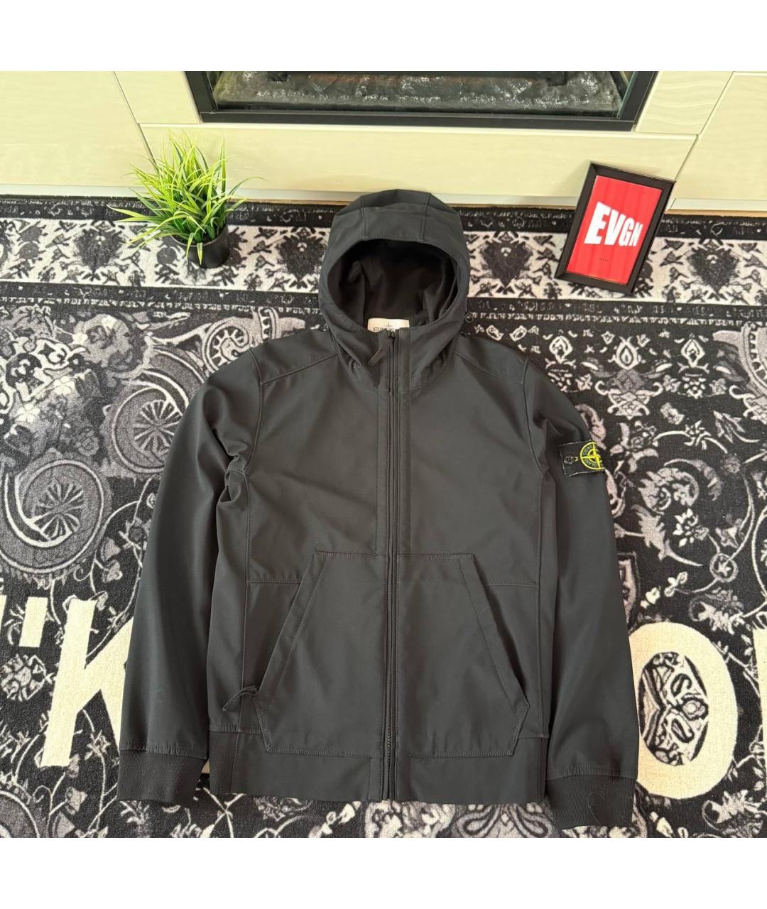STONE ISLAND Черная замшевая куртка, фото 4