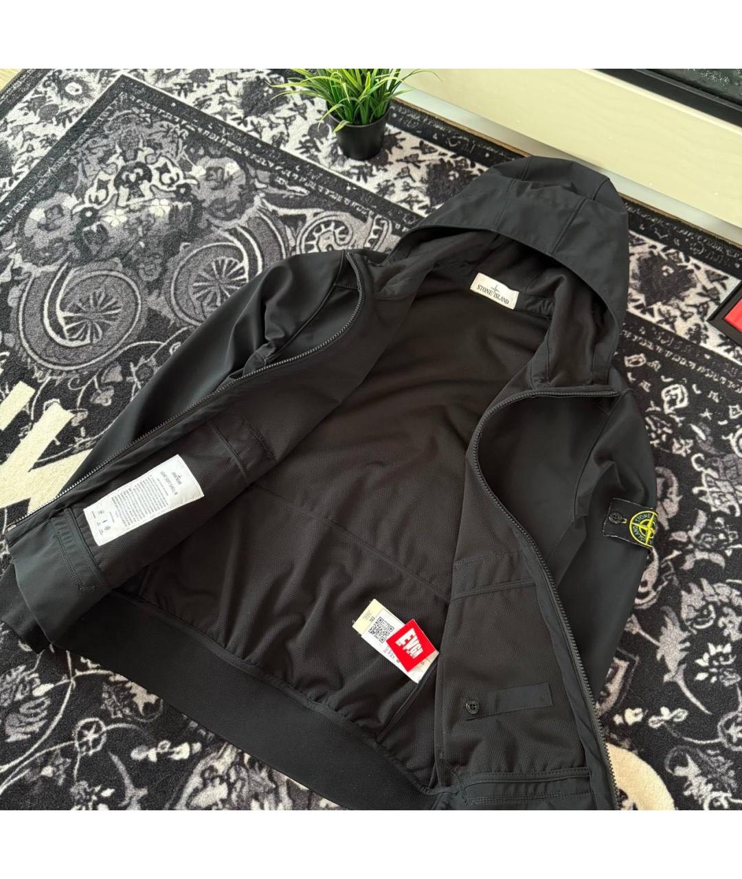 STONE ISLAND Черная замшевая куртка, фото 3