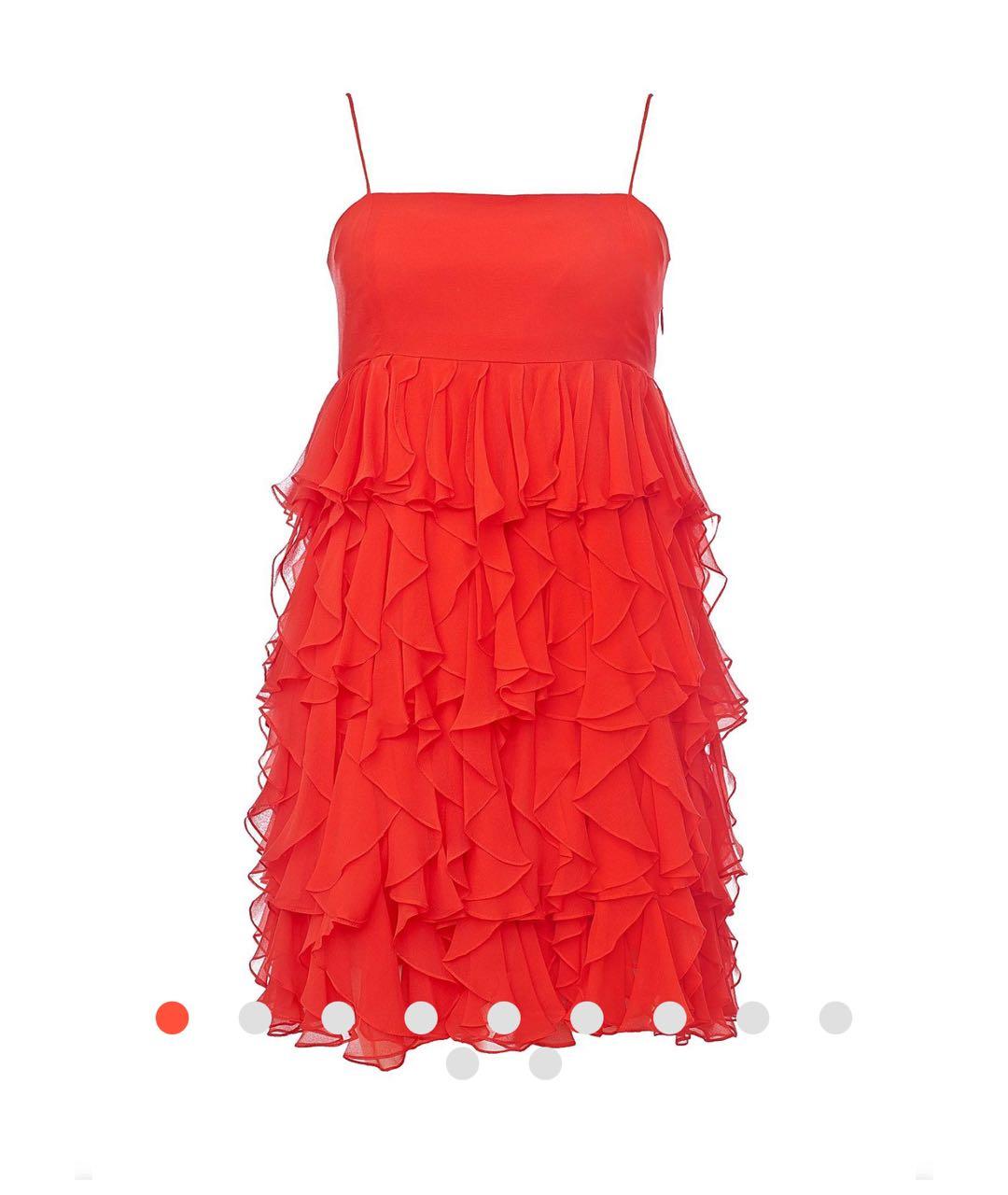 JUICY COUTURE Красное шелковое платье, фото 9