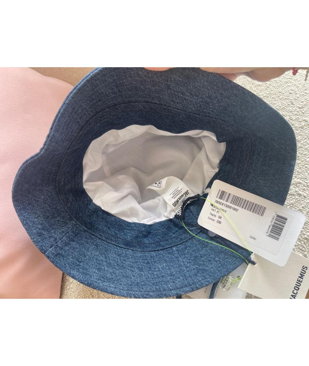 JACQUEMUS Темно-синяя панама, фото 4