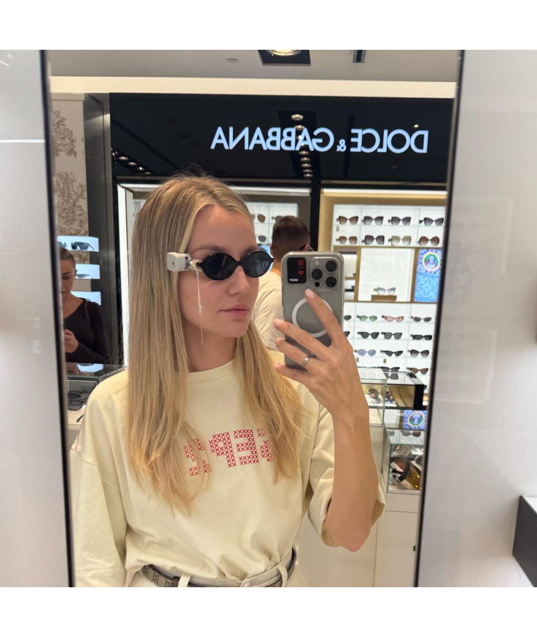 MIU MIU Черные пластиковые солнцезащитные очки, фото 5