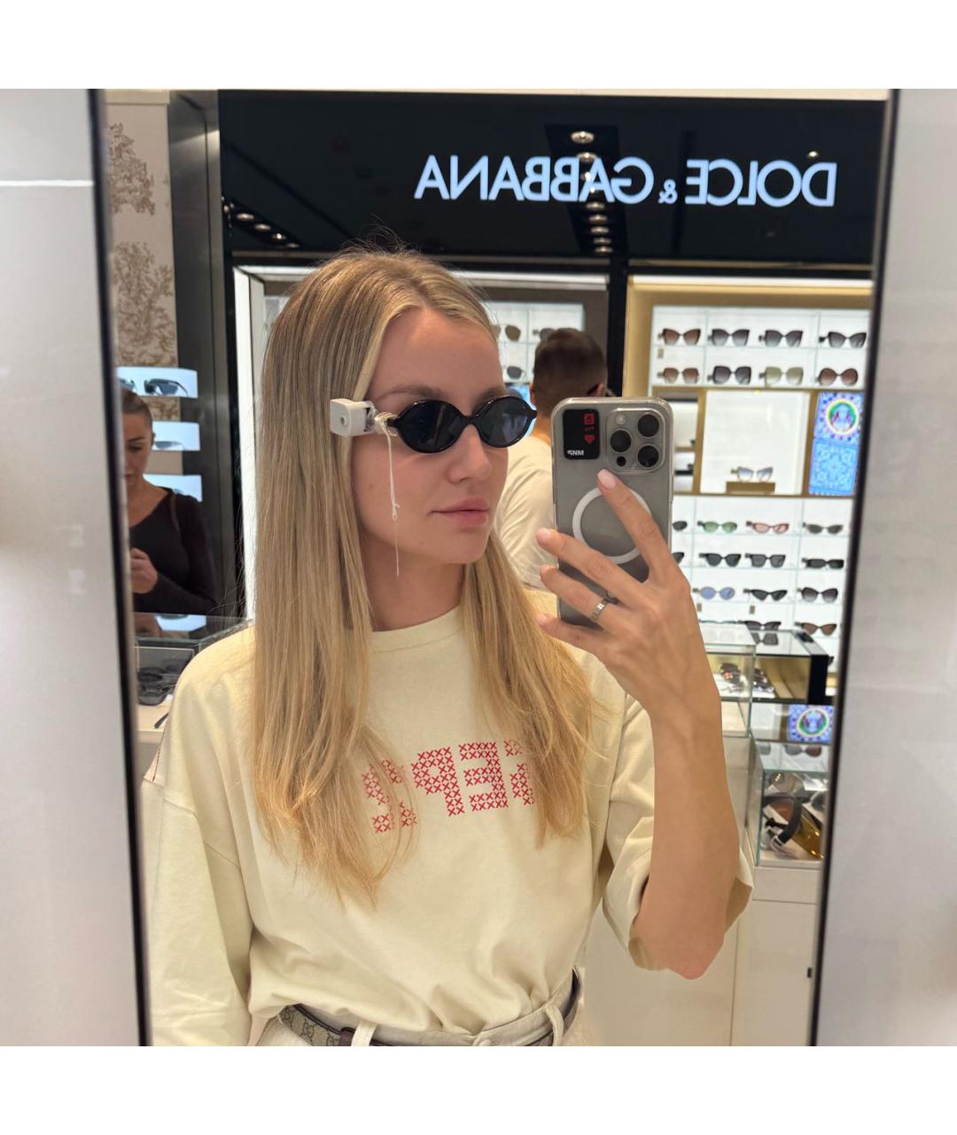 MIU MIU Черные пластиковые солнцезащитные очки, фото 5