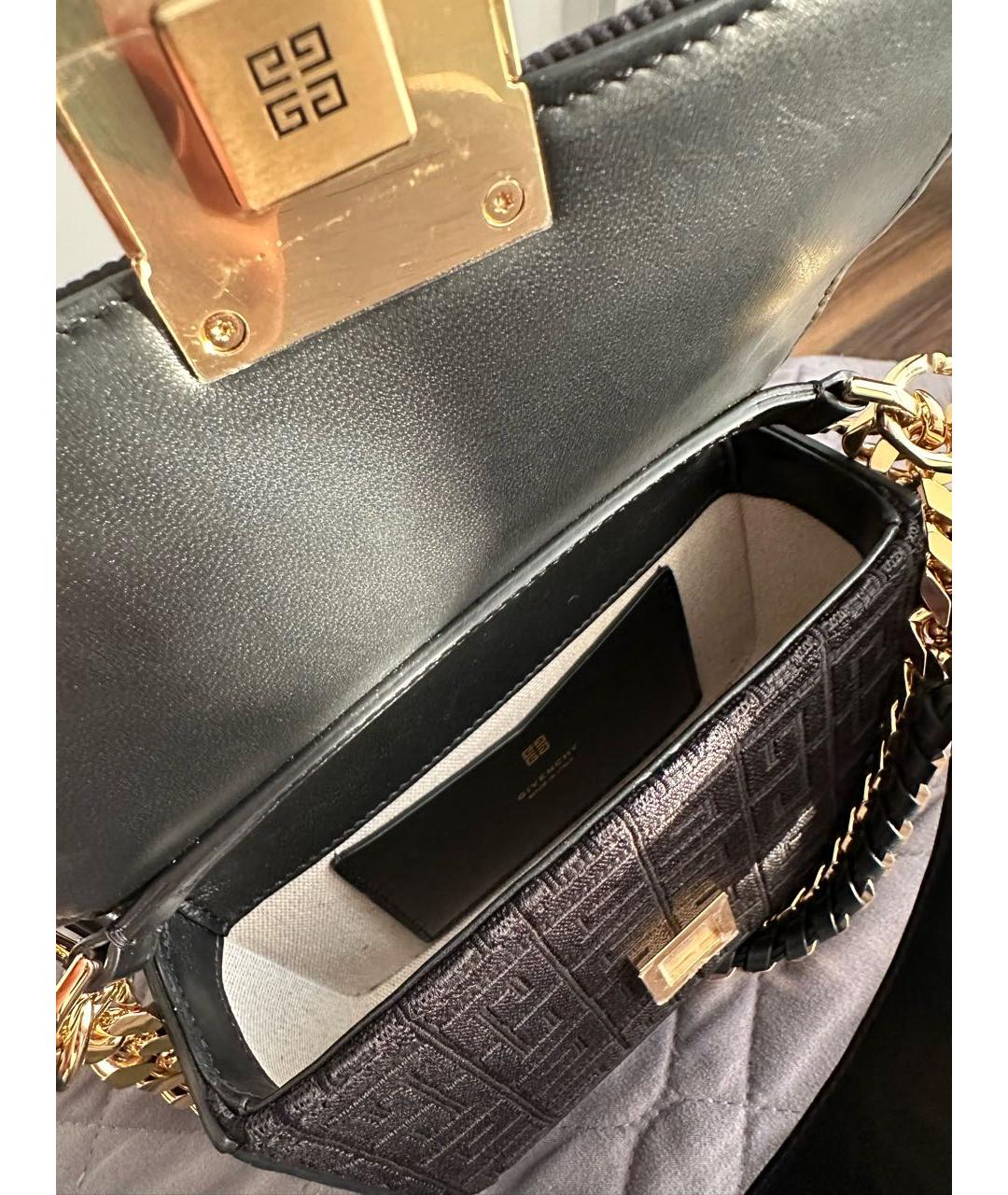 GIVENCHY Черная кожаная сумка через плечо, фото 4