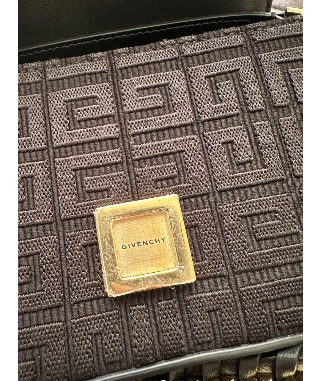 GIVENCHY Черная кожаная сумка через плечо, фото 6