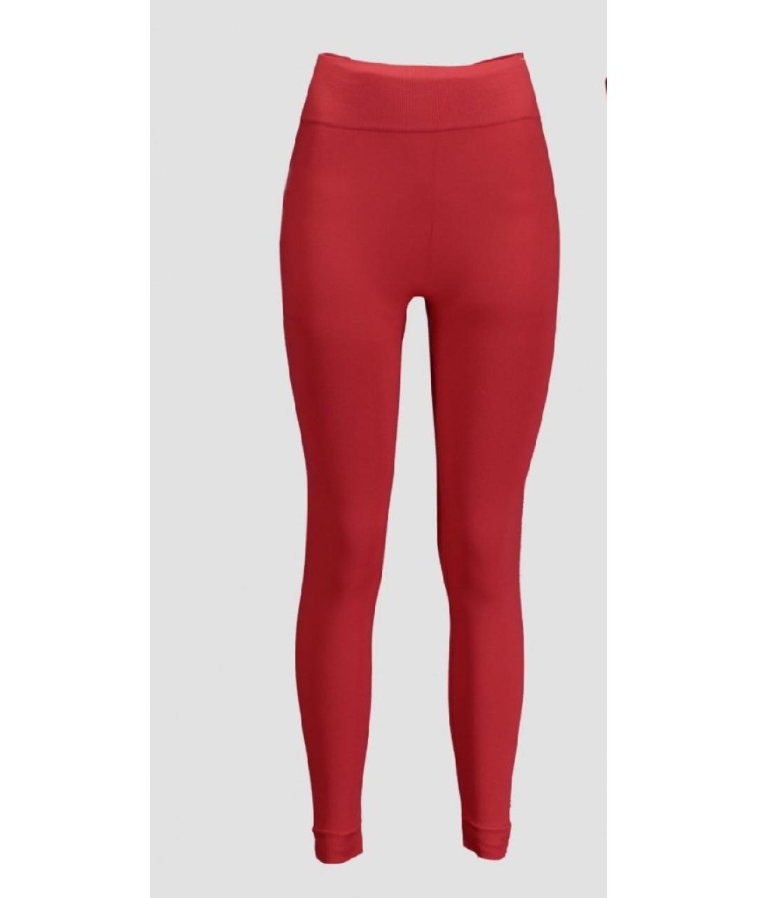 MAX MARA Красные леггинсы и велосипедки, фото 10