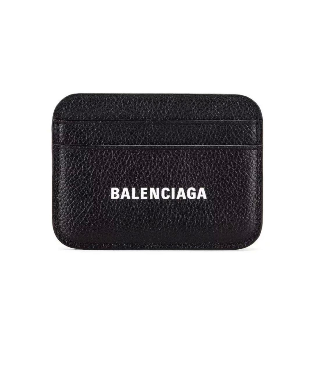 BALENCIAGA Черный кожаный кардхолдер, фото 5