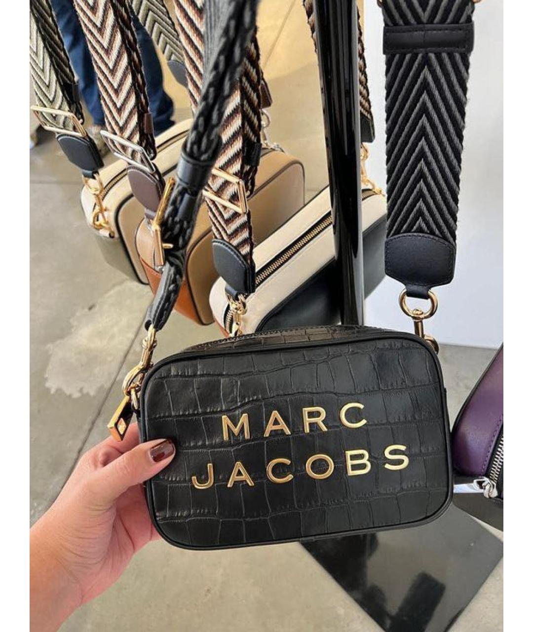 MARC JACOBS Черная кожаная сумка через плечо, фото 4