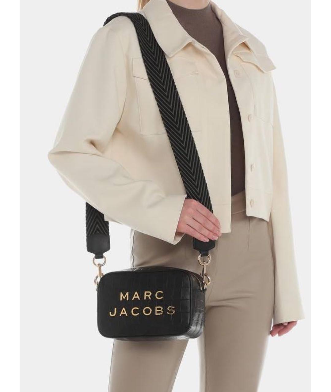 MARC JACOBS Черная кожаная сумка через плечо, фото 3