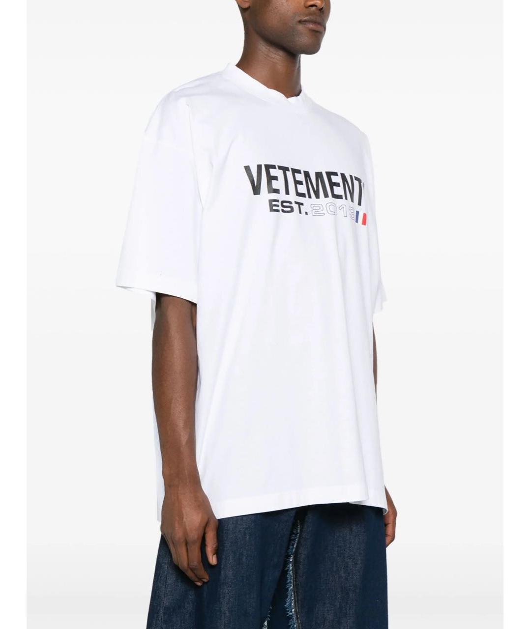 VETEMENTS Белая футболка, фото 2