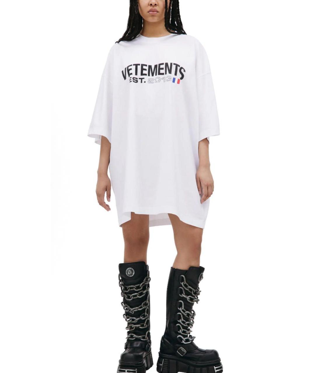 VETEMENTS Белая футболка, фото 5