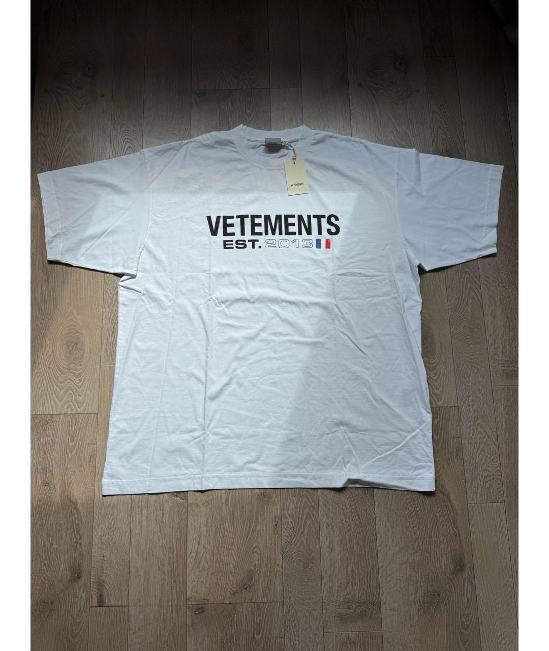 VETEMENTS Белая футболка, фото 6