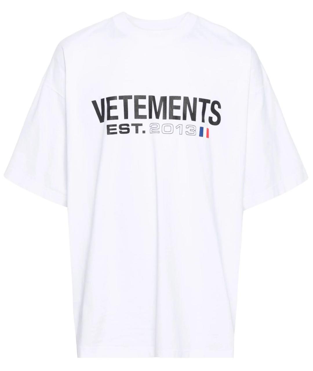 VETEMENTS Белая футболка, фото 1