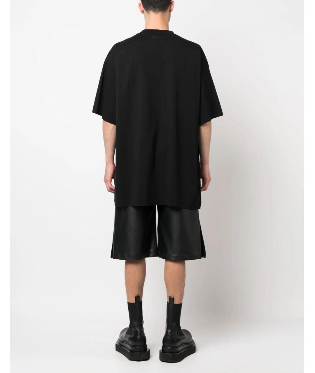 VETEMENTS Черная футболка, фото 4