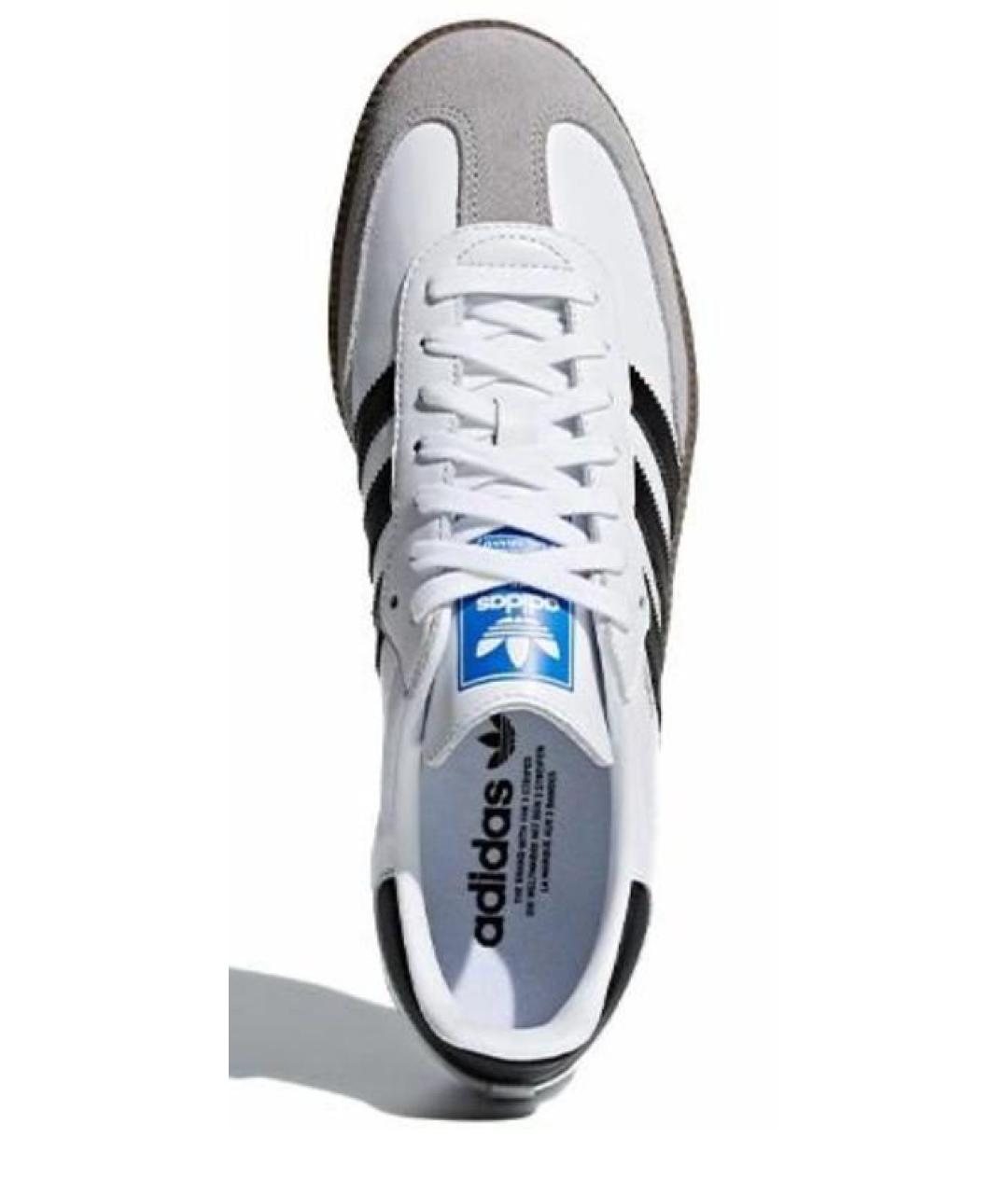 ADIDAS Белые кожаные кроссовки, фото 3