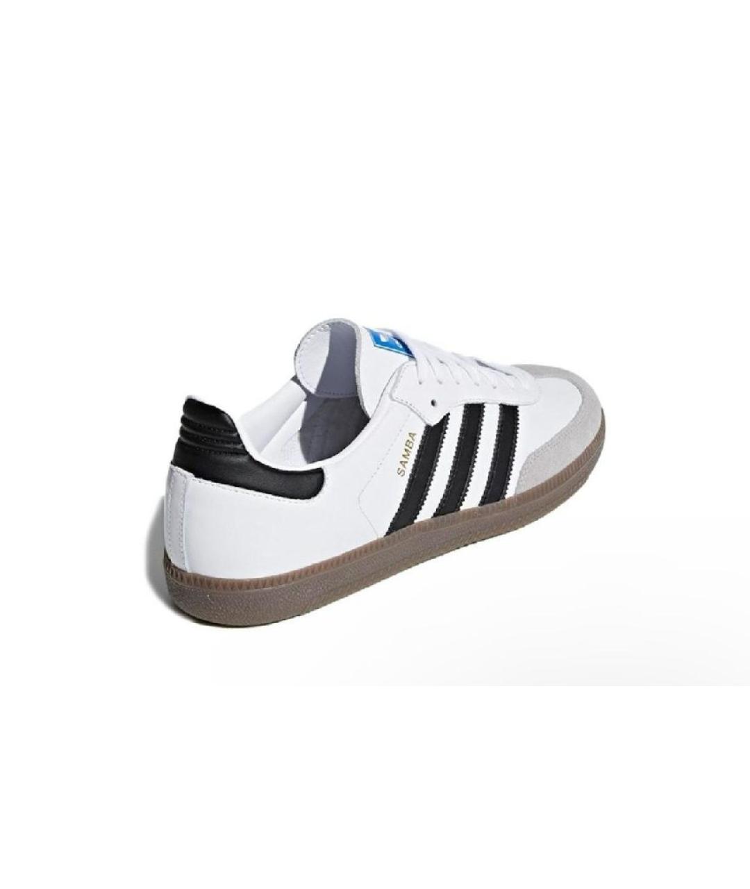ADIDAS Белые кожаные кроссовки, фото 4