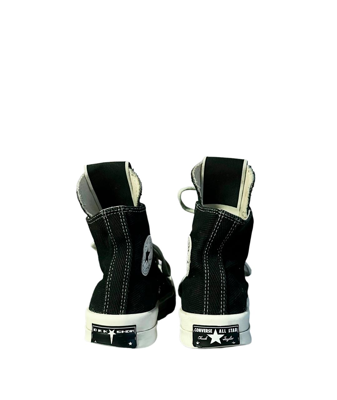 RICK OWENS DRKSHDW Черные текстильные кеды, фото 5