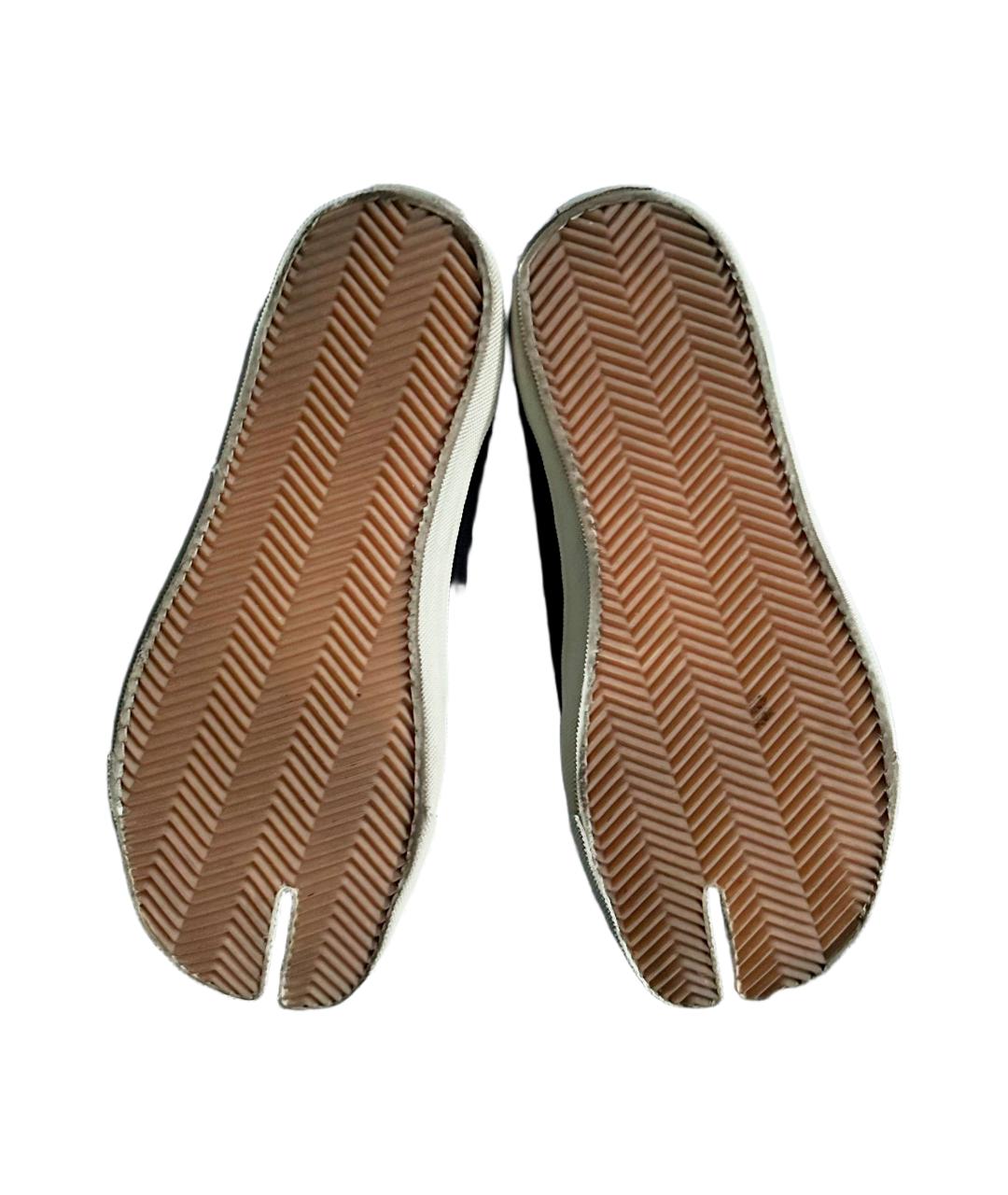 MAISON MARGIELA Черные текстильные низкие кроссовки / кеды, фото 8