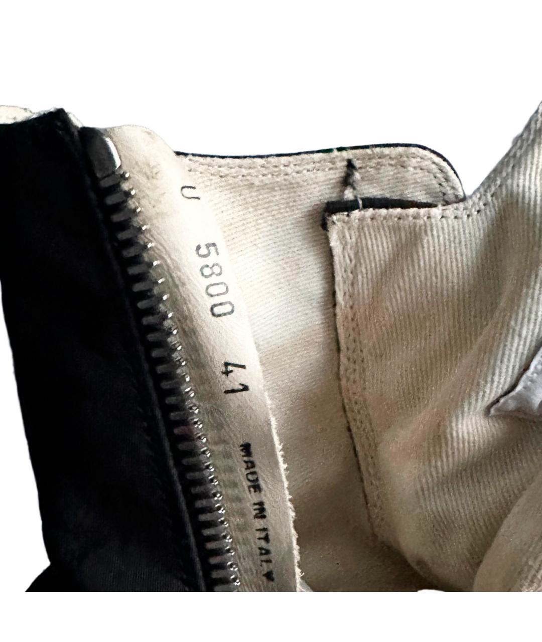 RICK OWENS DRKSHDW Черные текстильные низкие кроссовки / кеды, фото 6