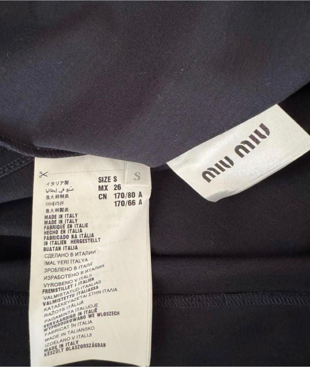 MIU MIU Белое хлопковое повседневное платье, фото 5