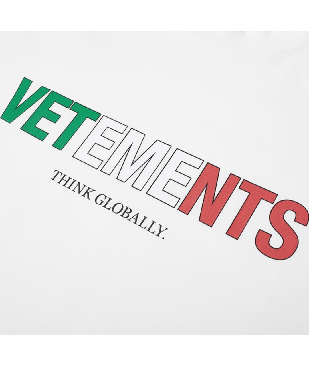 VETEMENTS Белая футболка, фото 2