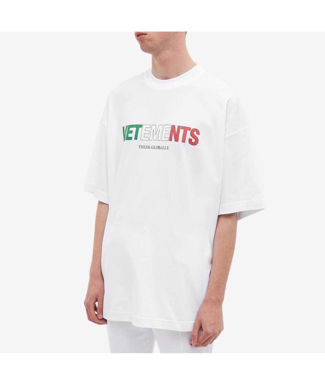 VETEMENTS Белая футболка, фото 4