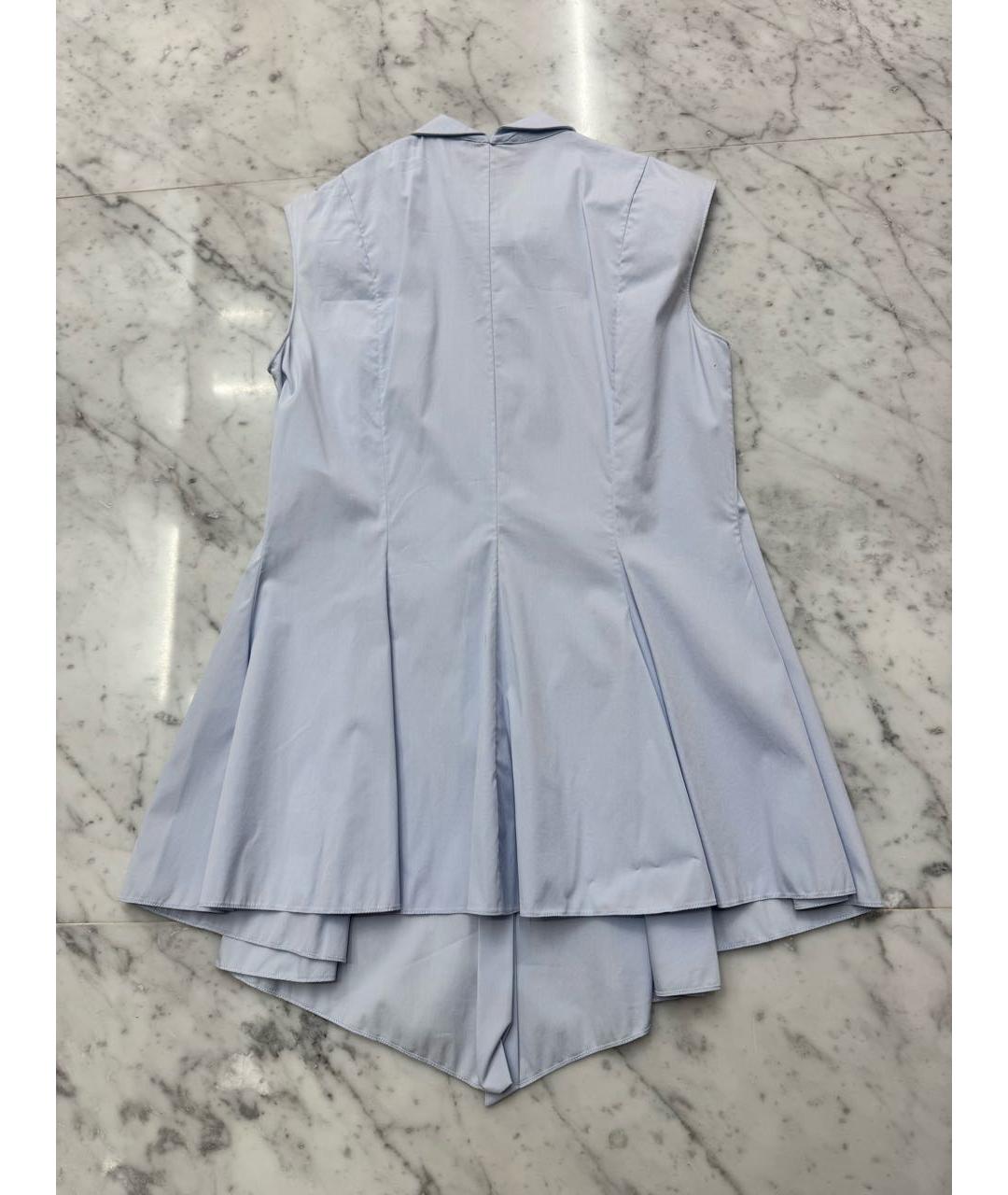 CHRISTIAN DIOR Голубая хлопковая рубашка, фото 3