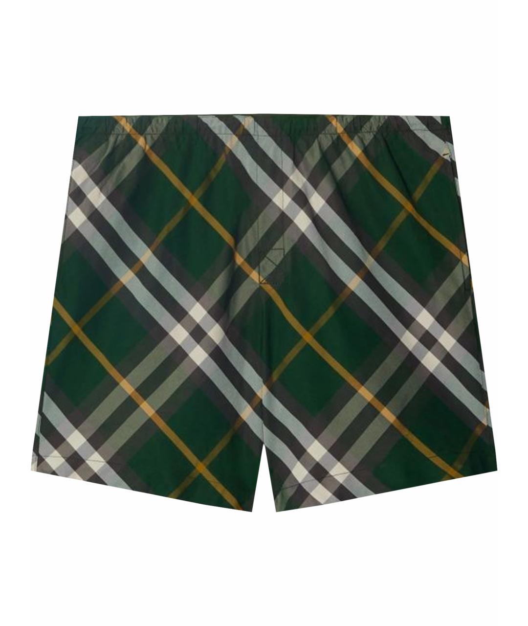 BURBERRY Зеленые шорты, фото 1