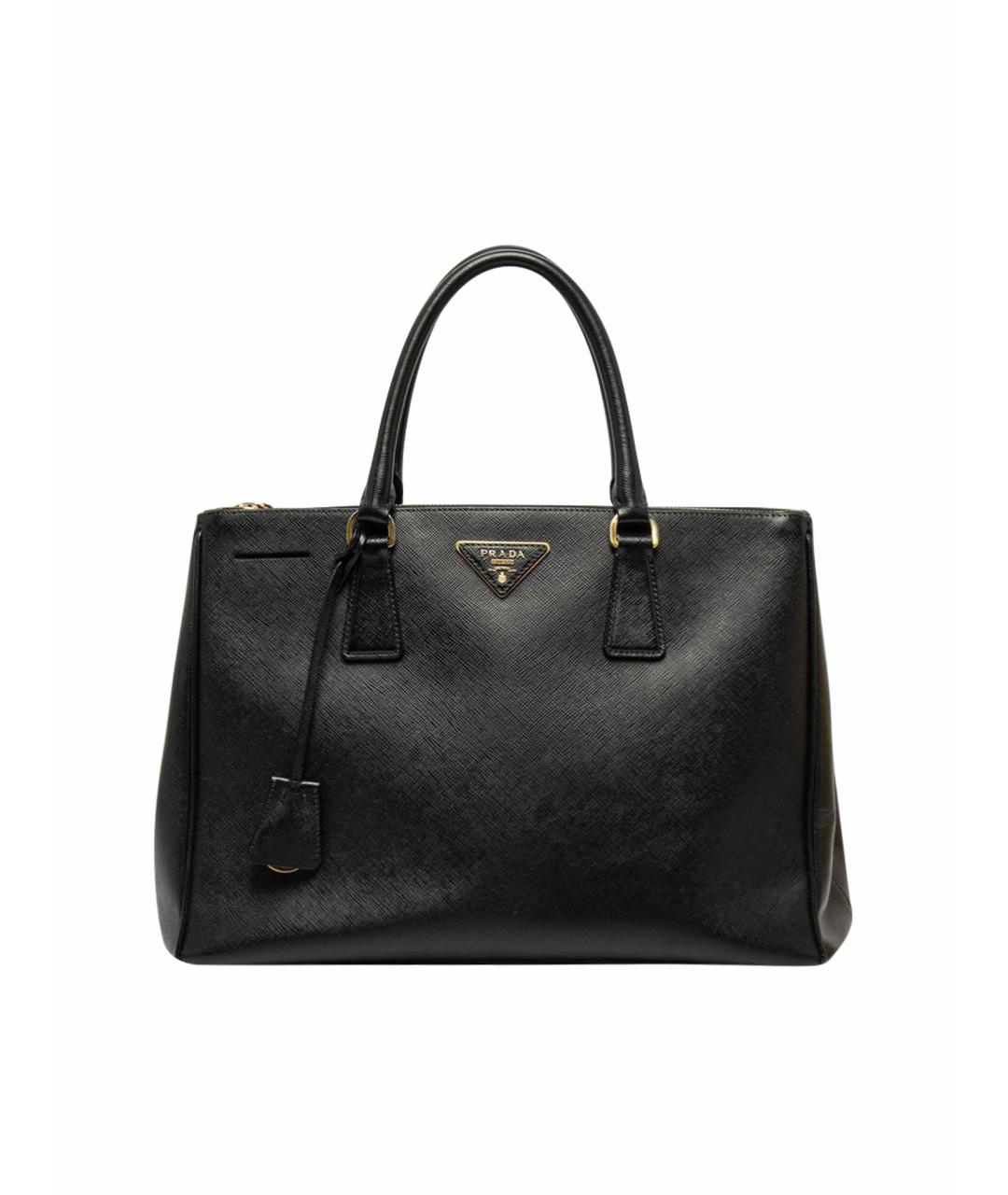 PRADA Черная кожаная сумка тоут, фото 1