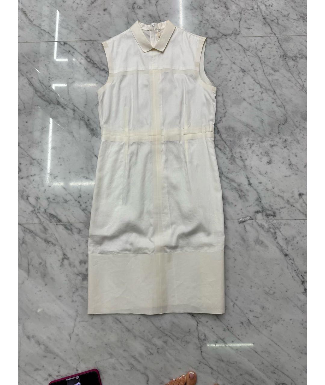 CELINE Белое хлопковое повседневное платье, фото 5